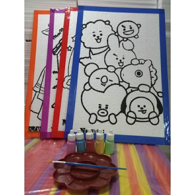 

Mi HEBOH (4) PAKET EKONOMIS LENGKAP MEWARNAI STEROFOAM LUKIS UKURAN 33*50*1cm