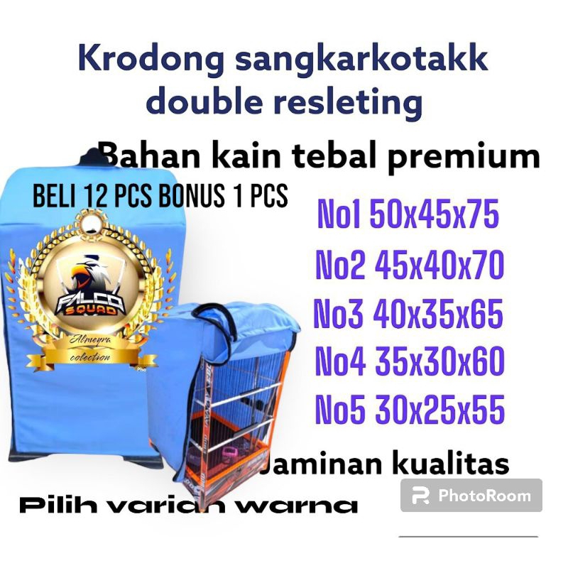 KRODONG SANGKAR BURUNG KOTAK KEKINIAN DOUBLE RESLETING NO 1.2.3.4.5 TEBAL TERMURAH DI KELASNYA