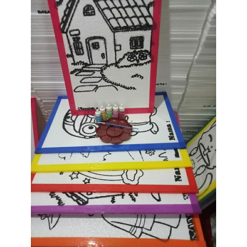 

MEMUKAU PAKET EKONOMIS (6) STEROFOAM LUKIS/PALET LUKIS bunga/ palet cat air/￼Piring Cat Air / Palet Palette Lukis Acrylic Murah / Tempat Cat Air Bunga (fn_ lukisan)