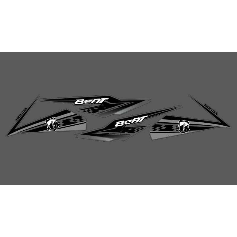 STRIPING TRANSPARAN BEAT NEW ESP 2016-2017-2018-2019 COSTUM VARIASI ORI