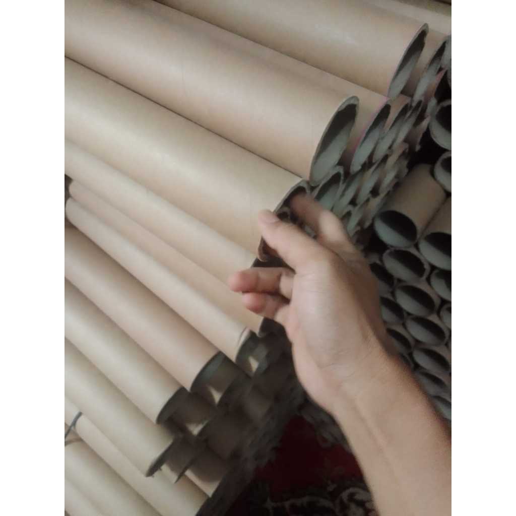 

PAPER CORE / PAPER TUBE / SELONGSONG PACKING / PACKING TABUNG / Selongsong Packing Ukuran Diamter 7cm Panjang 20cm-65cm Selongsong Tube Paper Packing aman