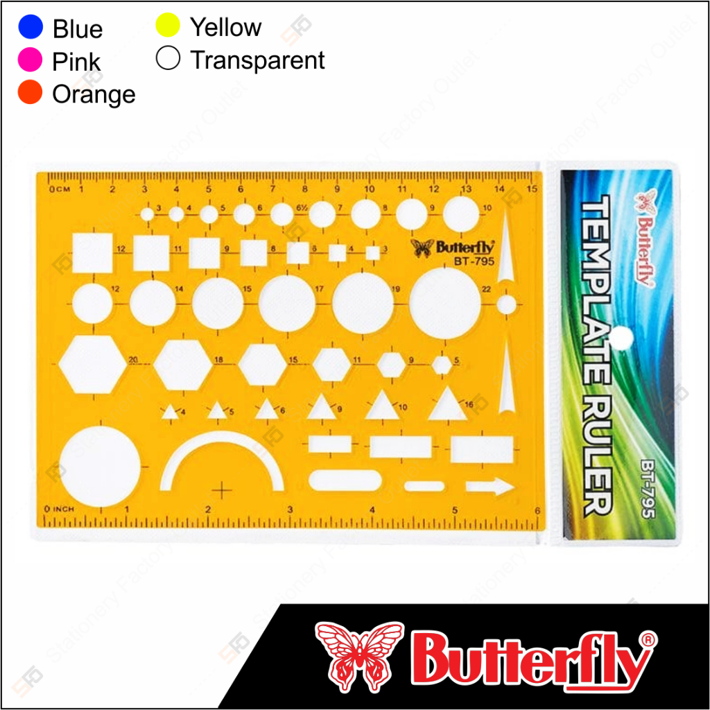 

Penggaris Cetakan Butterfly 15cm BT - 795