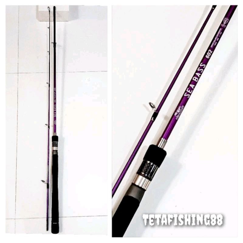 Joran LIZARD SEA BASS  PANJANG 180 CM | CARBON SOLID | 8-17LB | WARNA UNGU