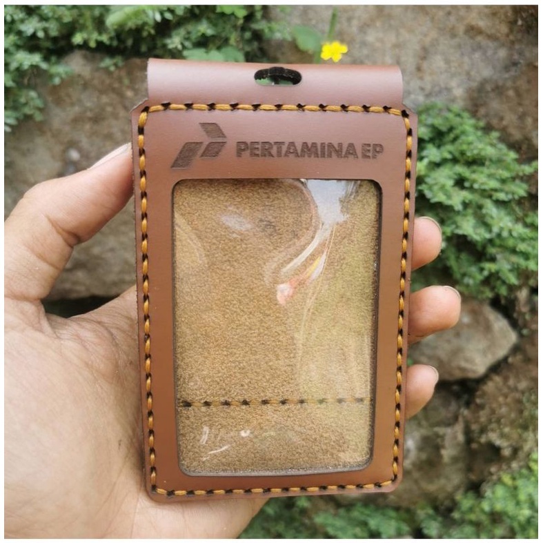 

⭐⭐⭐⭐⭐ ID card Name tag holder kulit sapi asli name tag lanyard tali id holder kostum cetak nama & logo