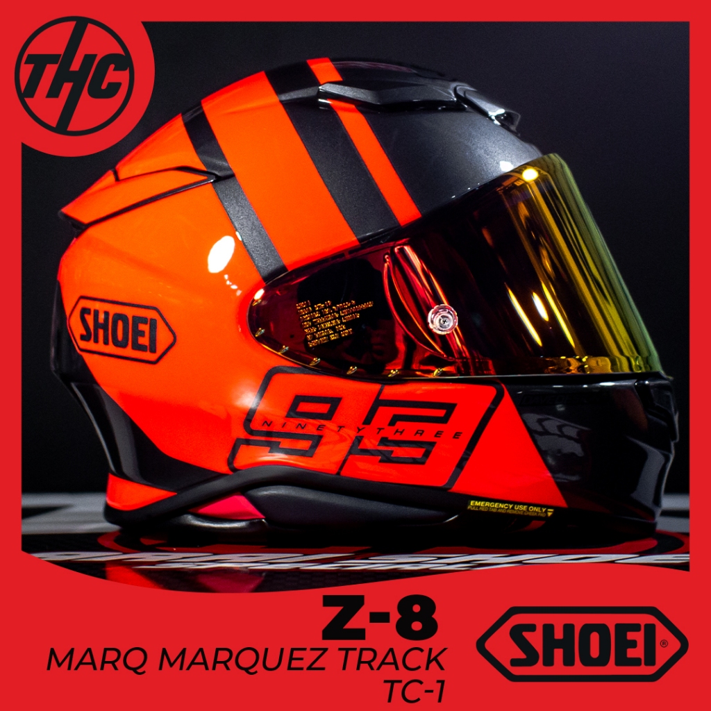 SHOEI Z8 MARQ MARQUEZ 93 TRACK TC 1 ORIGINAL SHOEI FULL FACE HELMET