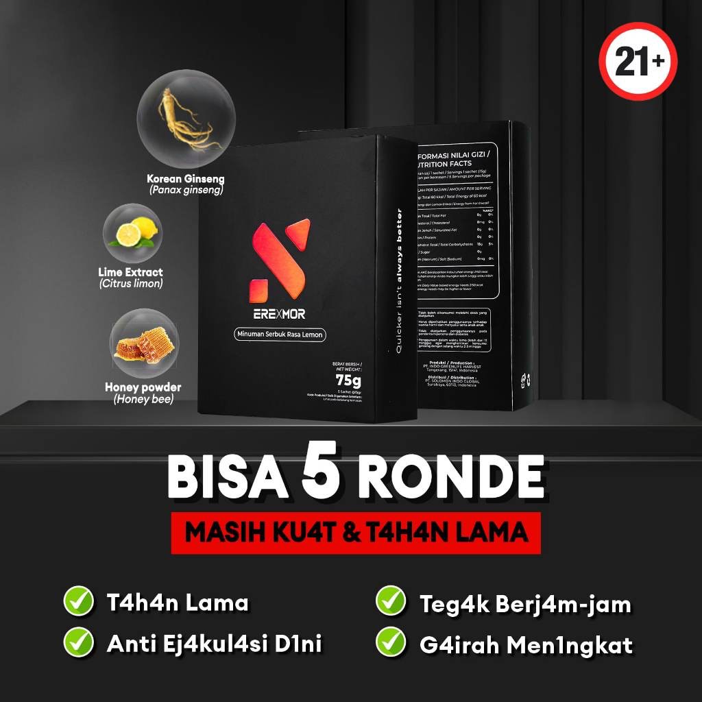 EREXMOR-Minuman Ginseng Stamina Pria dewasa mykoleksi