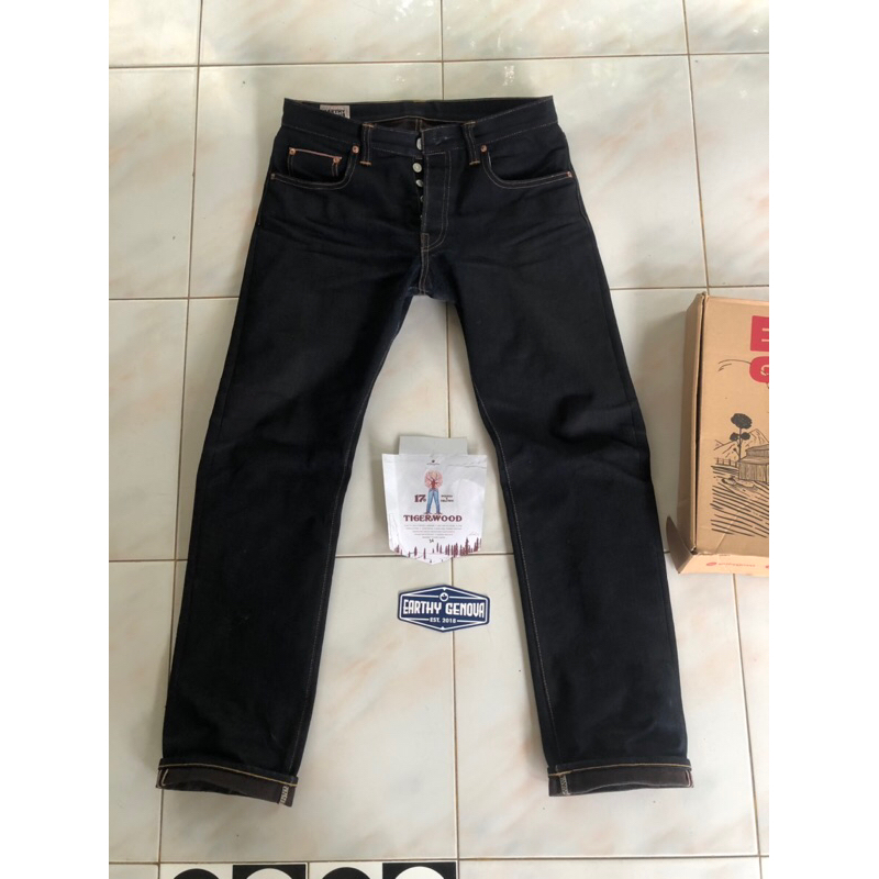 17 oz indigo x brown Earthy genova tiger wood