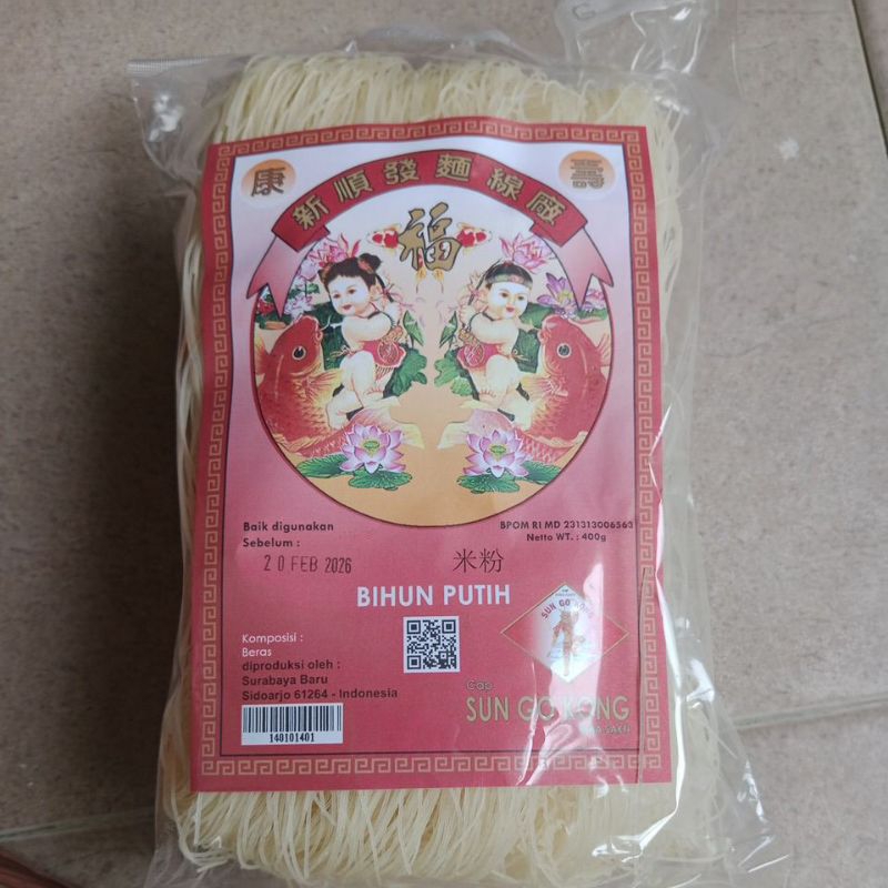 

bihun putih SUN GO KONG 400g