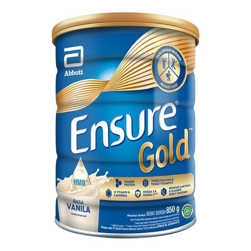 

ENSURE GOLD VANILA SUSU NUTRISI DEWASA CAN 380 GRAM