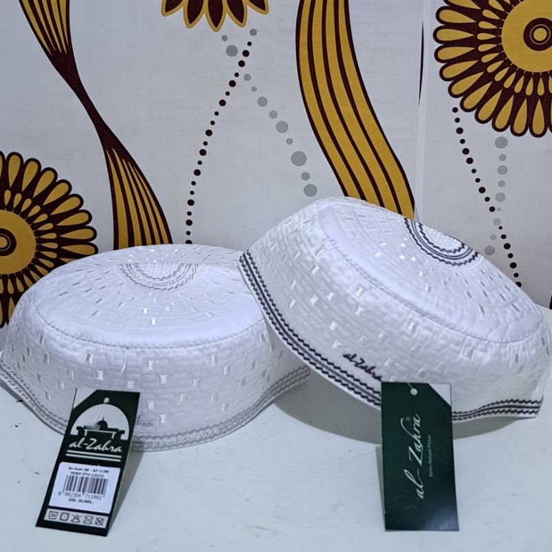 KOPIAH AL ZAHRA MADINAH PUTIH