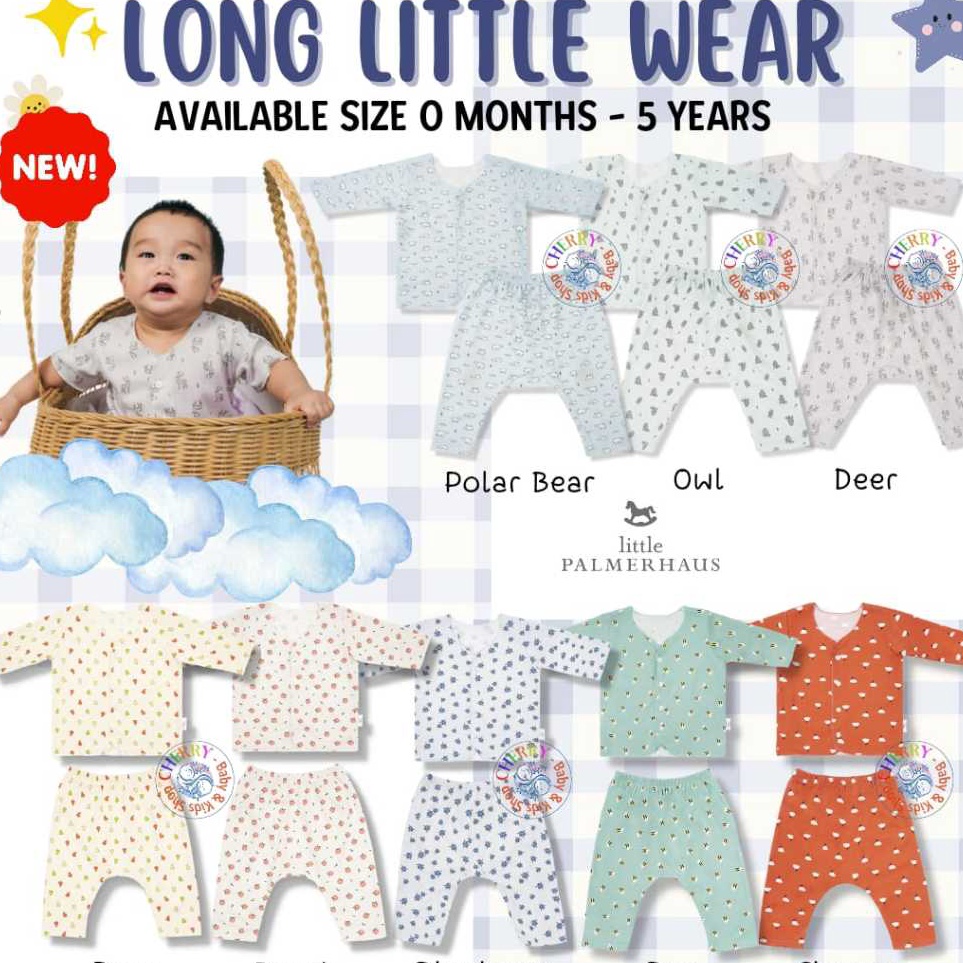 Super Promo trx7o2Nc Little Palmerhaus Panjang 5 Tahun Setelan Piyama Panjang Little Wear Long Sleev