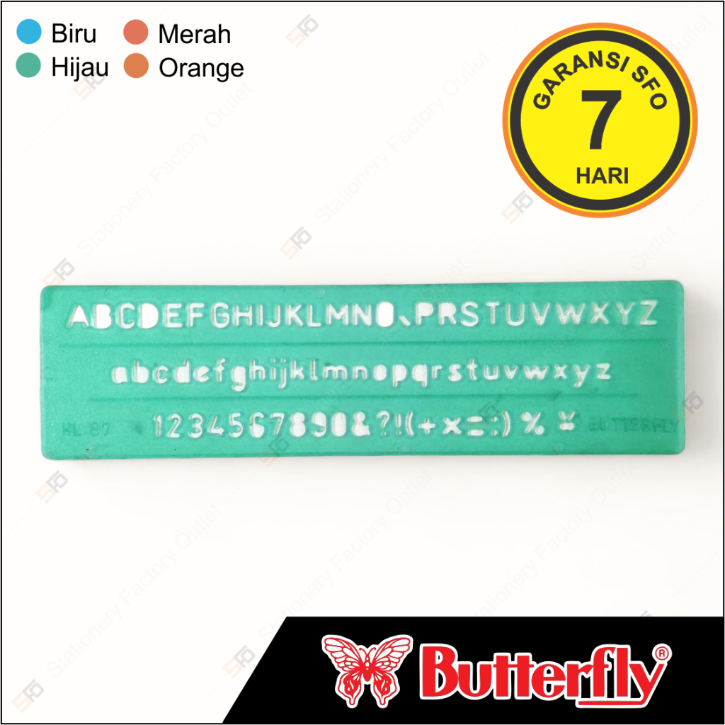 

Penggaris Mal Butterfly HA 87
