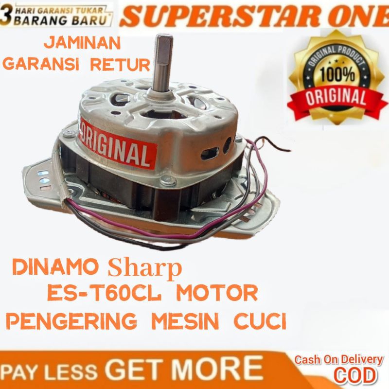 Dinamo Sharp kapasitas 8kg/9kg Motor Pengering Mesin Cuci
