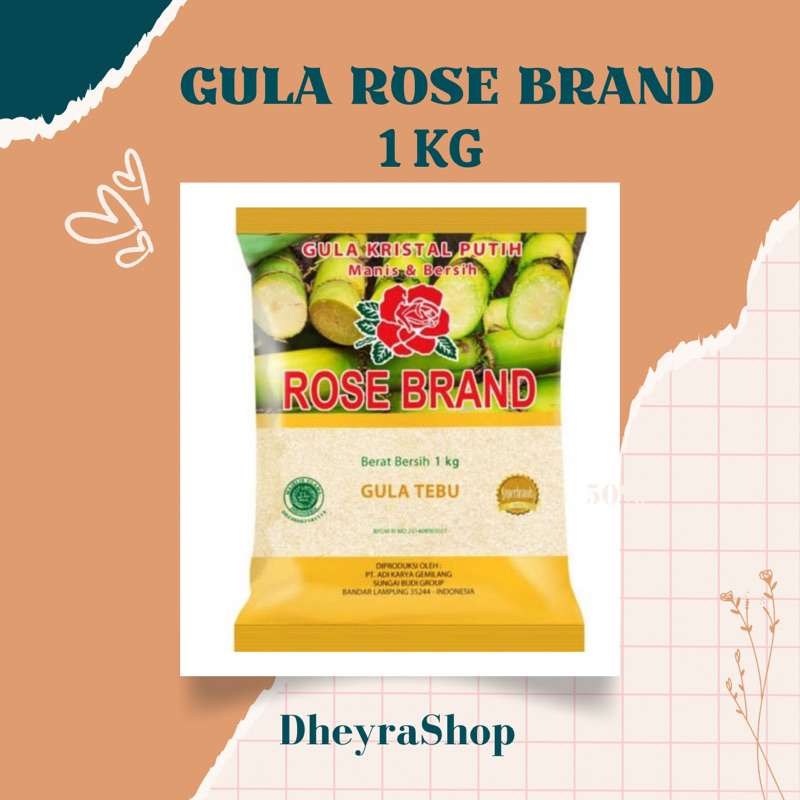 

Gula pasir Rose brand 1kg