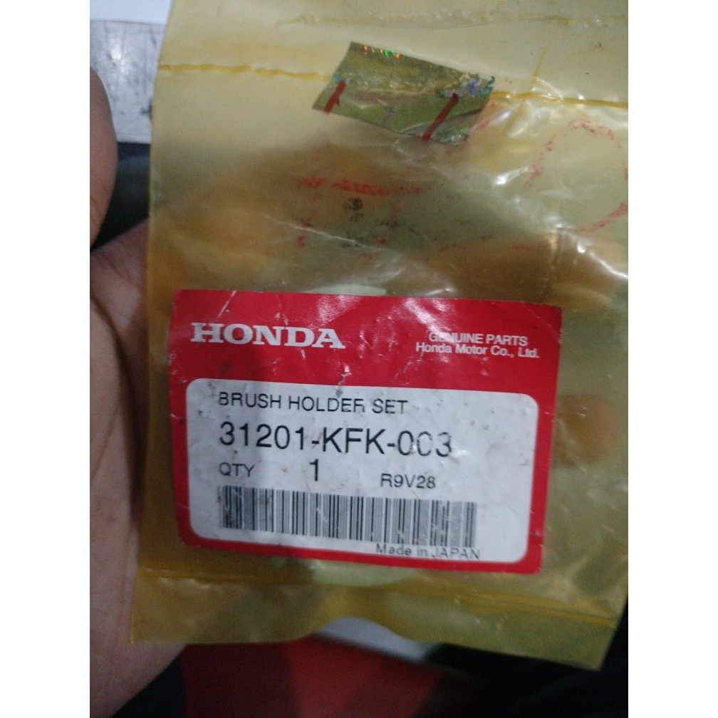 31201KFK003 BRUSH HOLDER SET  MEGAPRO 160 PRIMUS ORIGINAL ASLI AHM HONDA