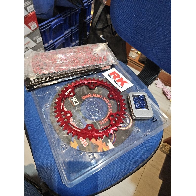 Gear Gir Set Wr3 520 43 mur gear wr3 Set rantai Rk 520 120 MRU Red CBR 250 RR Cbr250rr