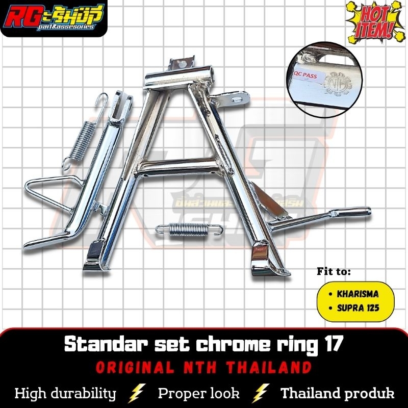 Standar Standart Standard Jagang Set Chrome Krum Wave 125, Supra 125 Kharisma NTH Thailand