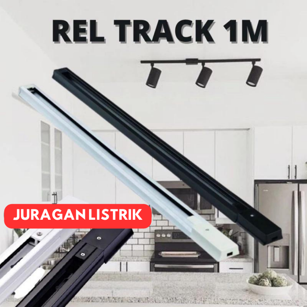 SAMBUNGAN REL TRACK SPOTLIGHT / SAMBUNGAN LAMPU REL TRACK LED / RELL LAMPU SOROT / LAMPU SOROT