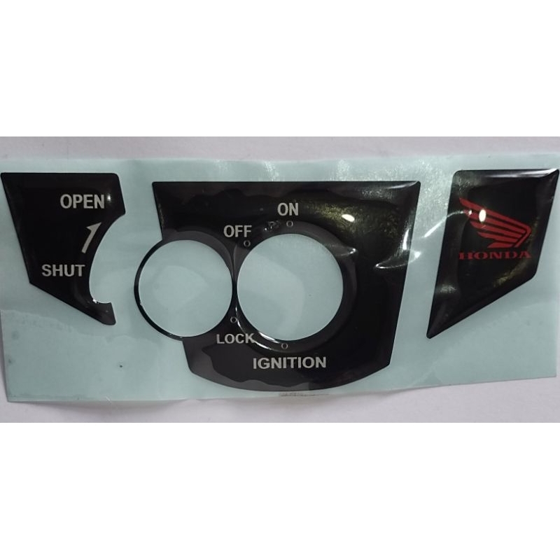 Stiker Emblem Tutup Kunci kontak Motor CBR old, Tiger, Verza, Mega Pro