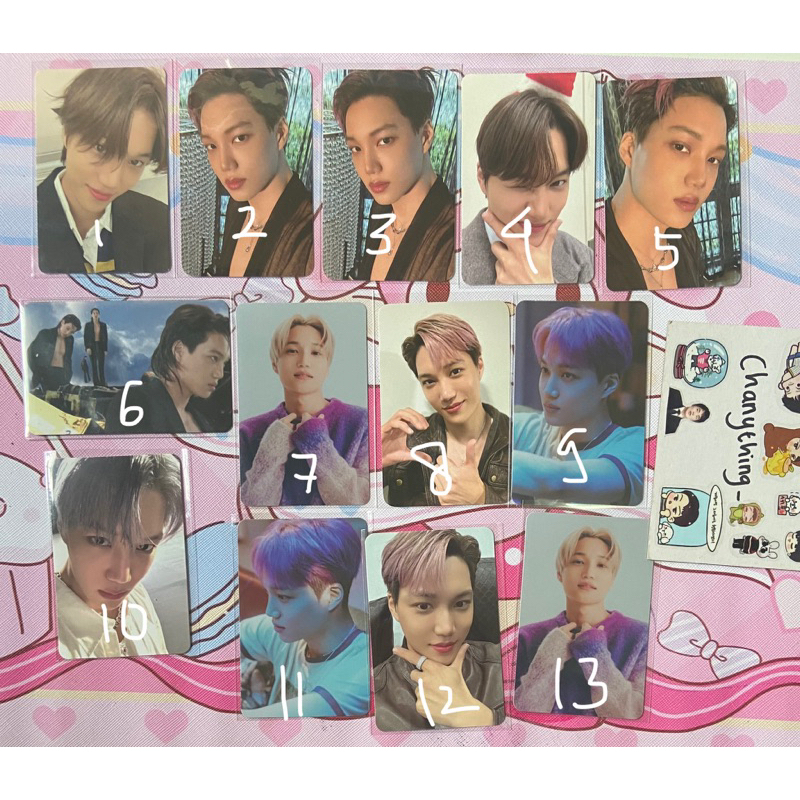[official] photocard kai exo exist peaches trading card