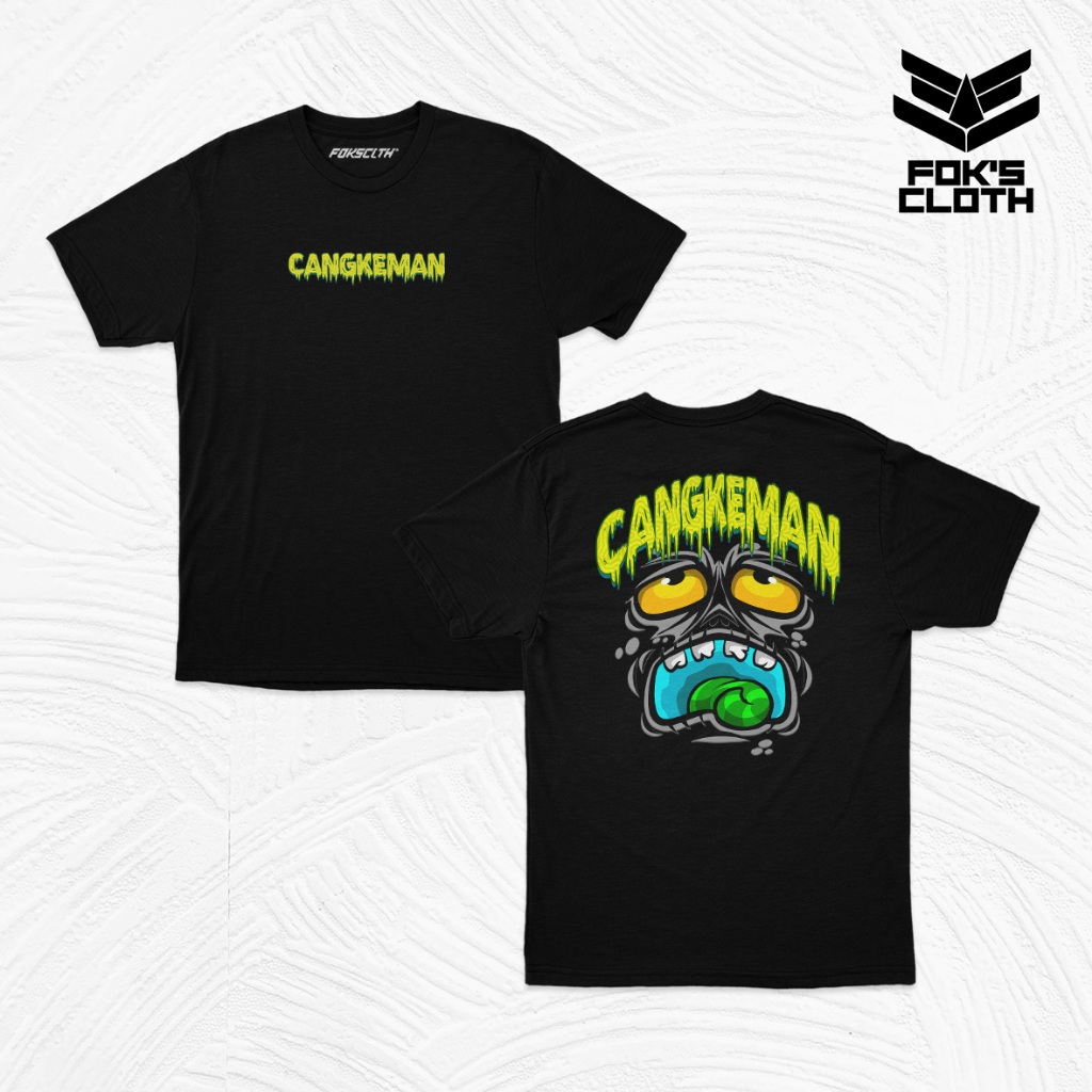 Kaos Keren Kaos"CANGKEMAN" Kaos Kata-kata Jawa 100% Cotton Combed