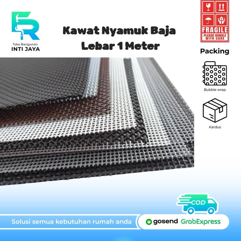 Kawat Nyamuk Baja / Kasa Baja Lebar 1 Meter