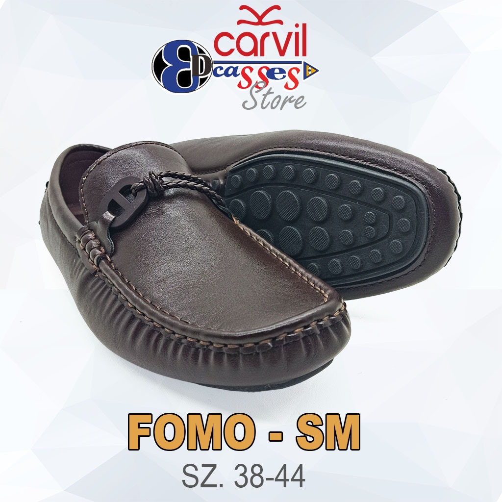 Carvil Fomo SM - Sepatu Kulit Casual Pria Dewasa Carvil Original