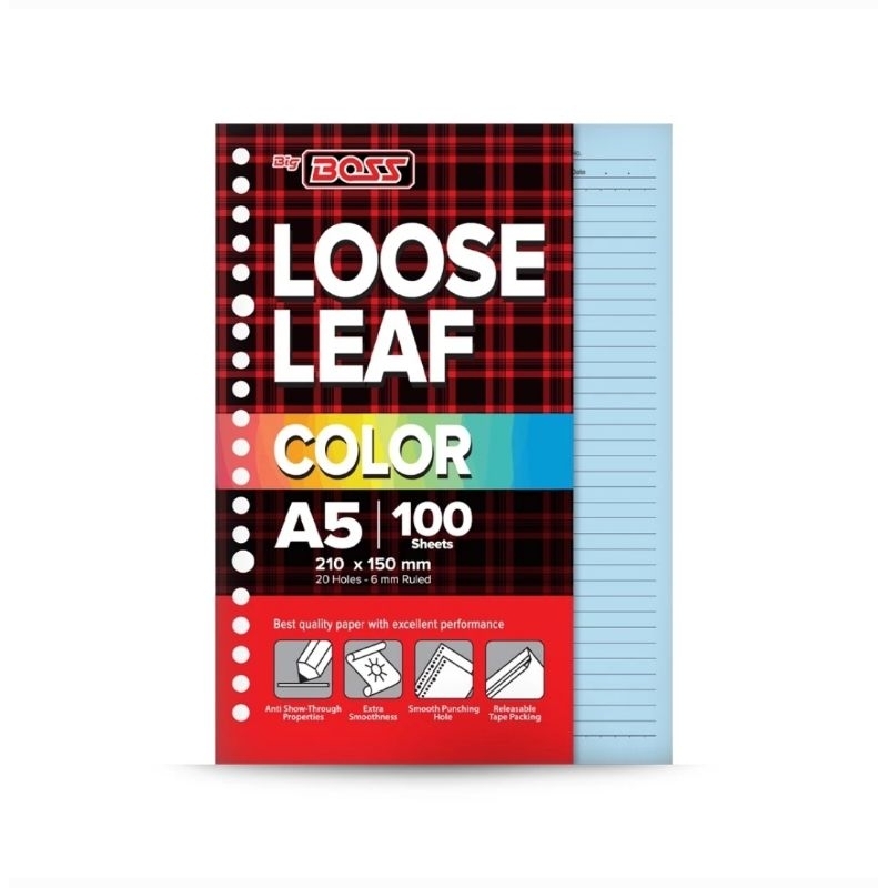 

Loose Leaf A5 100 Rainbow Big Boss