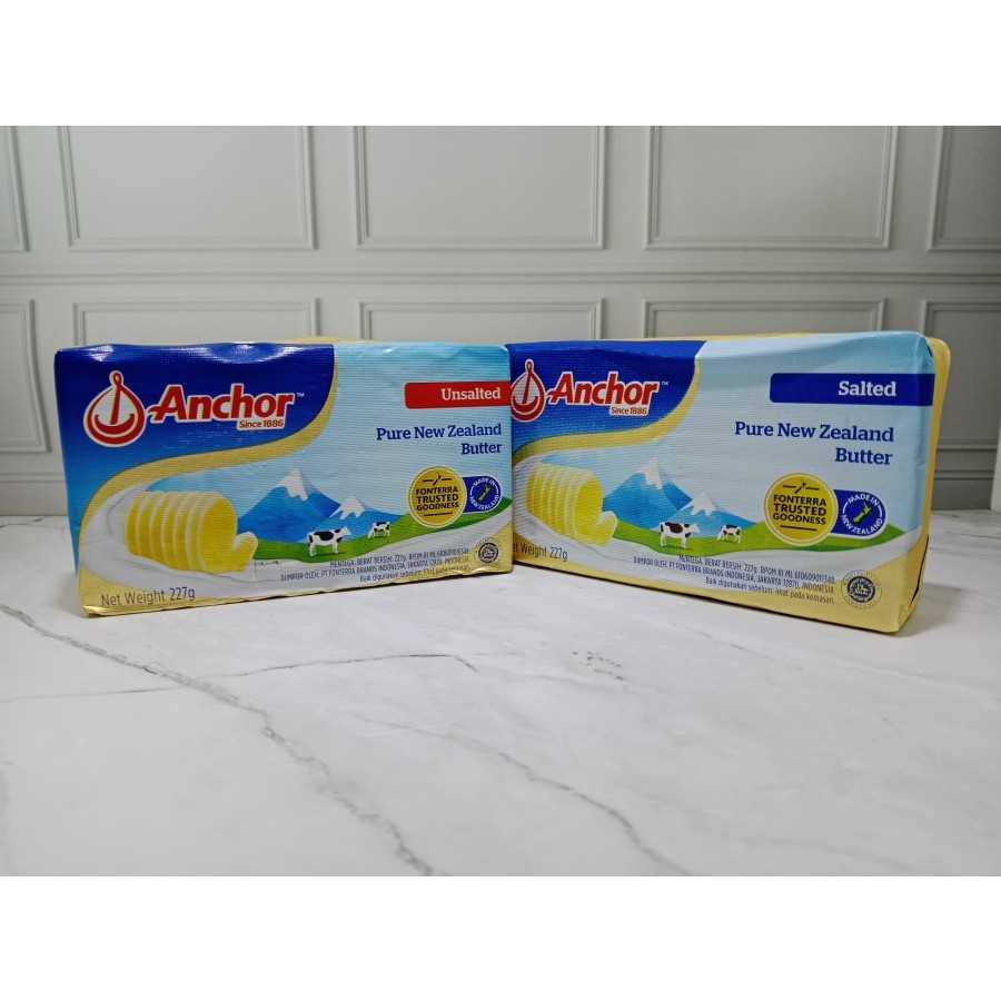 

Anchor Pure New Zealand Butter Pats (Salted / Unsalted) / Butter Pats - Salted (Asin)