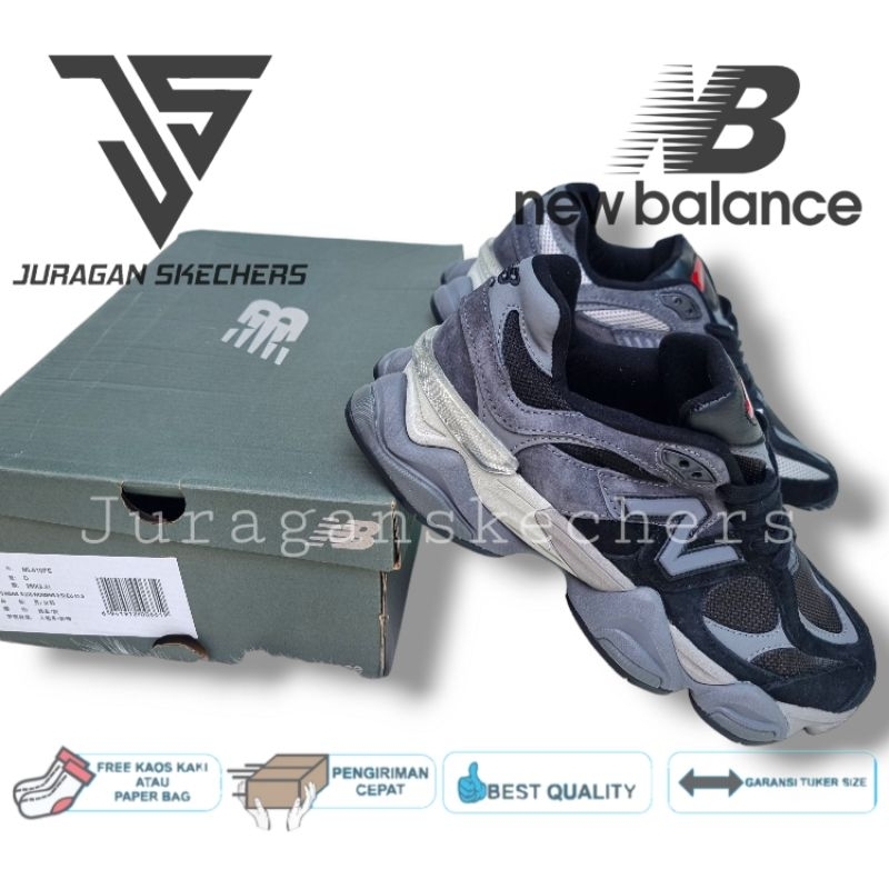 NEW BALANCE 9060 BLK/NEW BALANCE 9060/SNEAKERS PRIA/NEW BALANCE PRIA/SEPATU NEW BALANCE PRIA/NB 9060