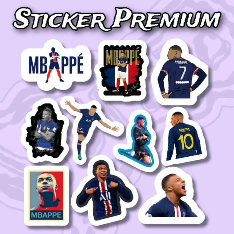 

Sticker Mbappe psg Pack 10pcs Premium Waterproof