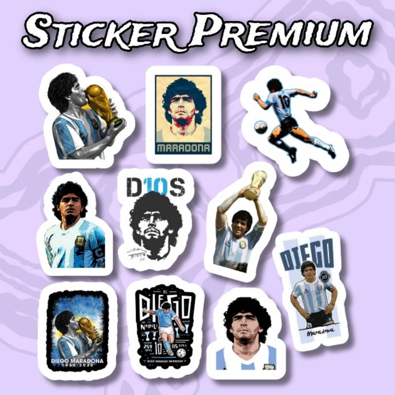 

Sticker Maradona argentina Pack 10pcs Premium Waterproof