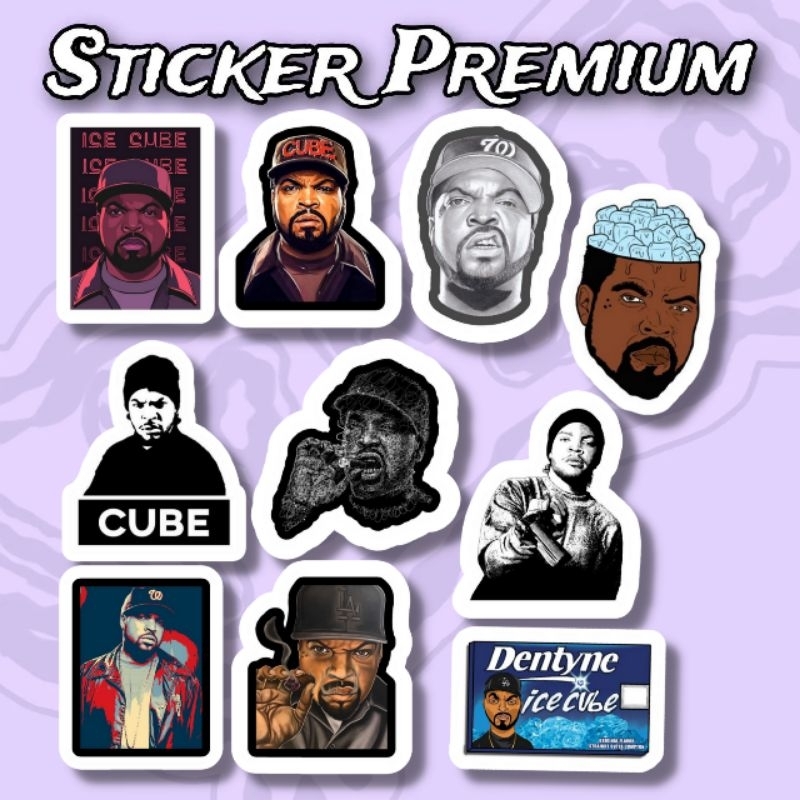 

Sticker ice cube Pack 10pcs Premium Waterproof