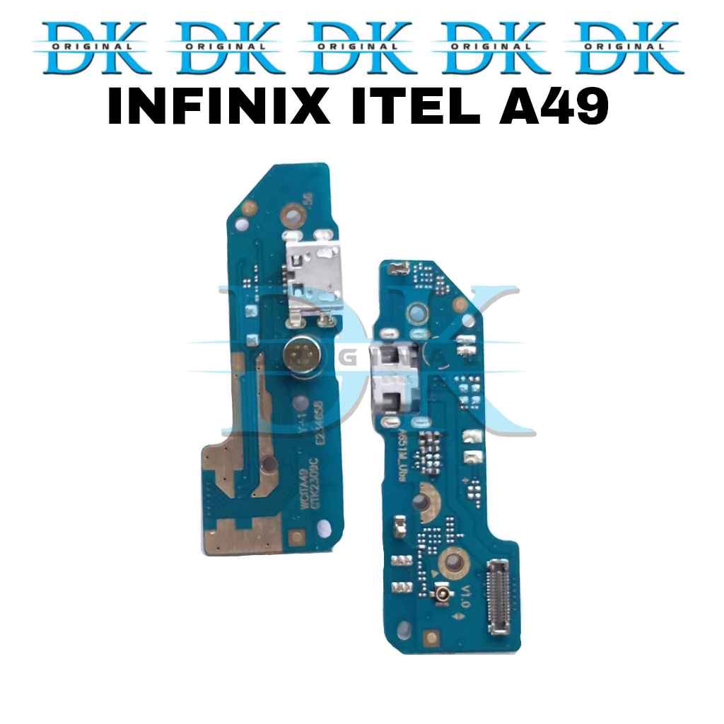 Konektor Charger Infinix Itel A49 USB Papan Cas Mic Pcb Board