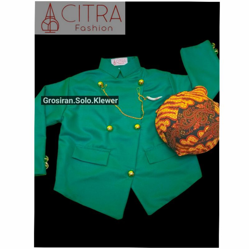 DISKON DI JAMIN 100% REALPICT BESKAP BASOFI BATIK COKLAT MOTIF PARANG / BASOFI / SETELAN BASOFI ANAK