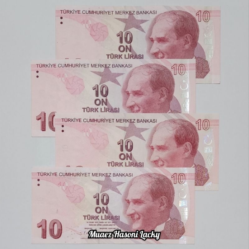 Koleksi Turki Lira Pecahan 10 Lira