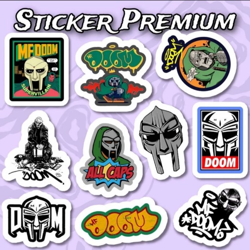 

Sticker mf doom Pack 10pcs Premium Waterproof