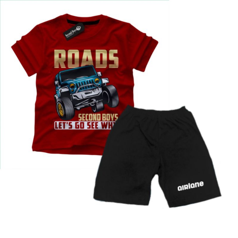 kaos setelan anak karakter frog panda road skateboard snoopy