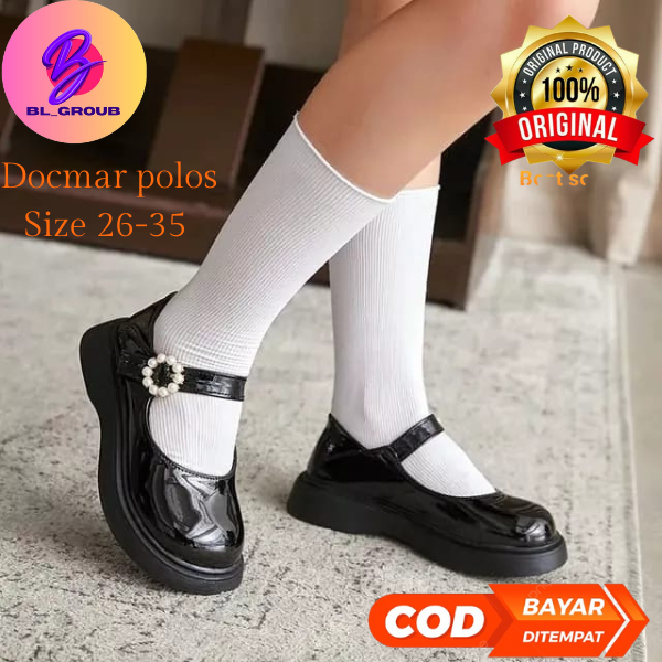 Sepatu anak perempuan trendy terbaru / sepatu anak perempuan docmart polos / sepatu anak perempuan m