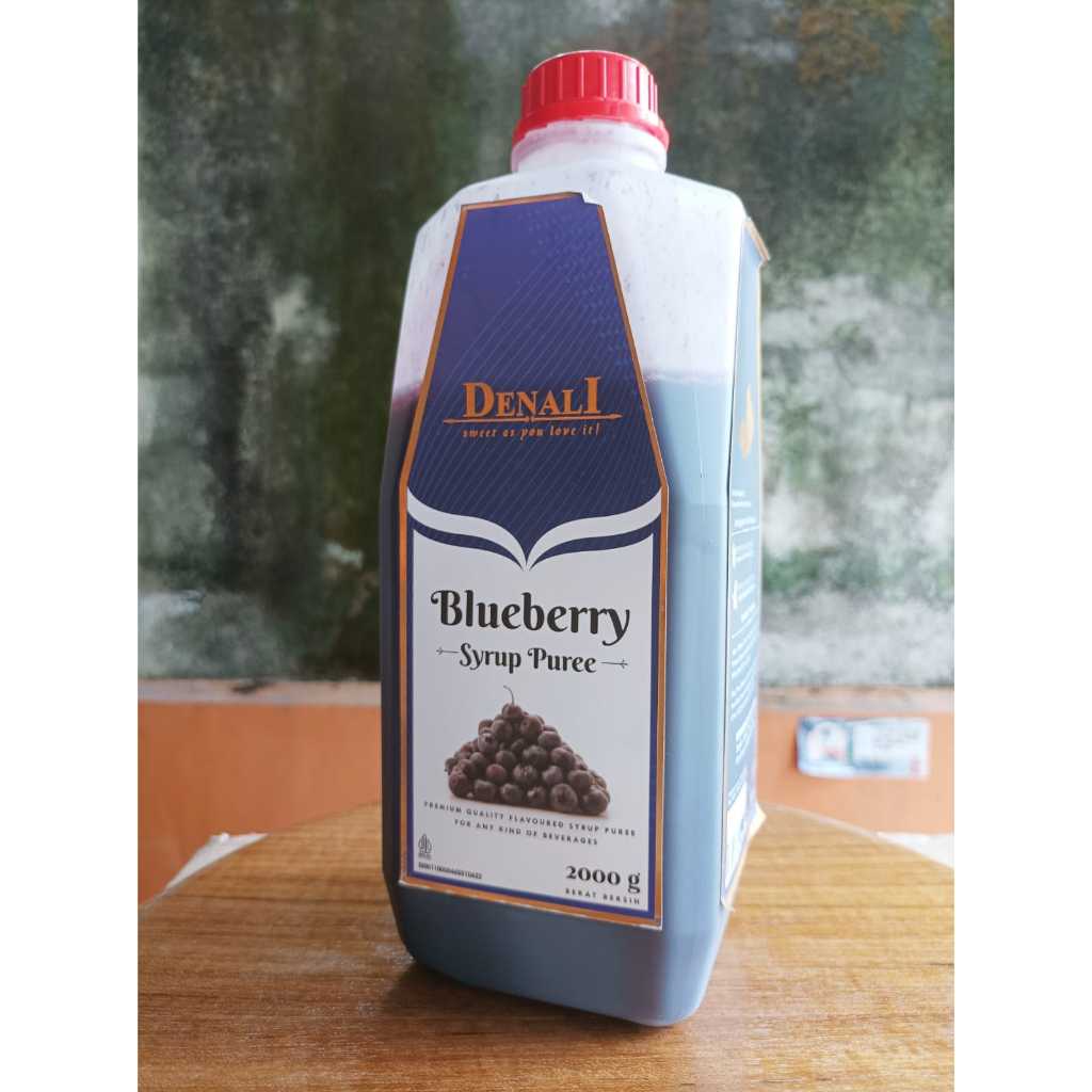 

Denali Bluberry Puree Syrup 2 kg Realfruit Buah Asli Berserat Campuran Minuman dan Makanan