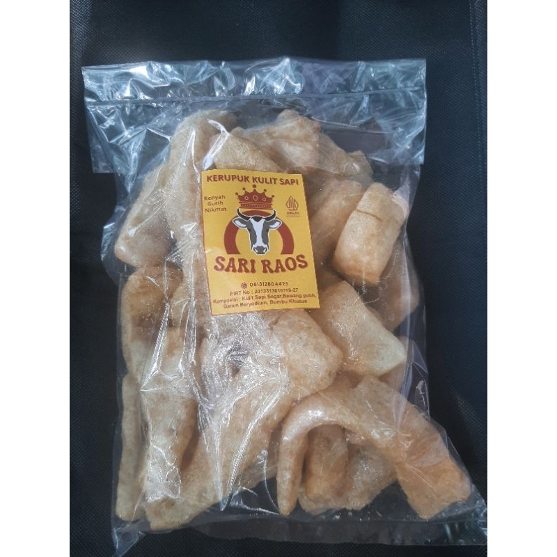 

Kerupuk Kulit Sapi Sari Raos 500gr