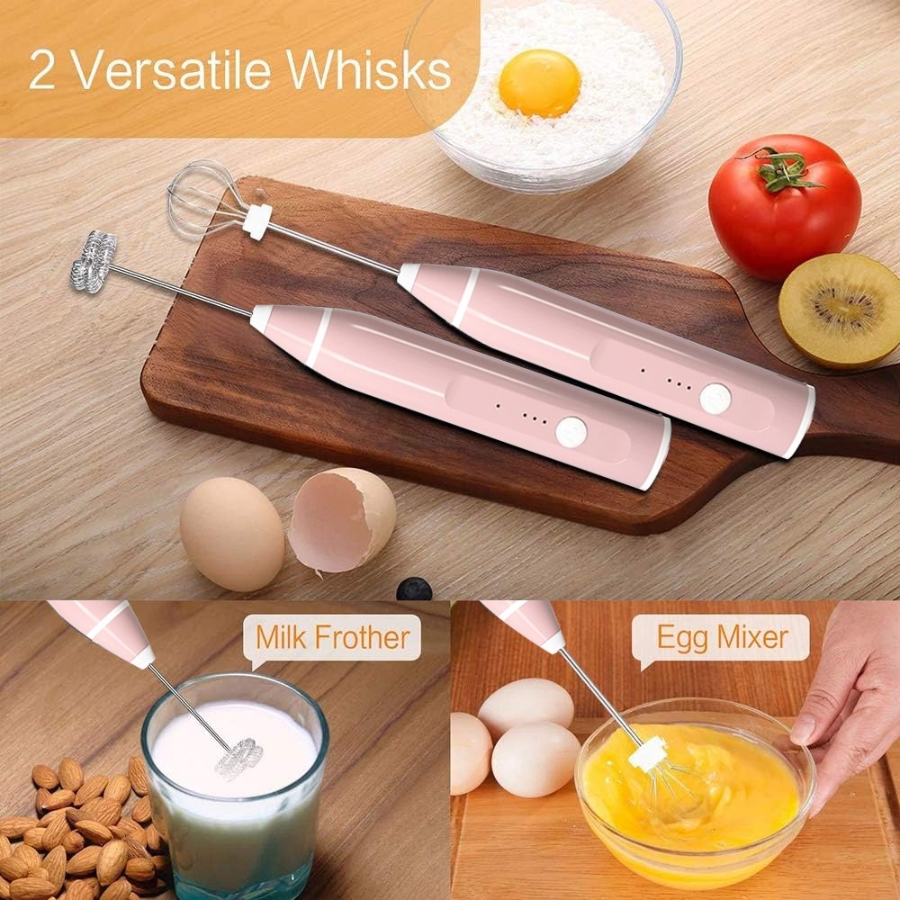 JLD Pembuih Susu Pengocok Telur Mini hand mixer Alat Kocok Telur Elektrik Handheld Blender Milk Frot