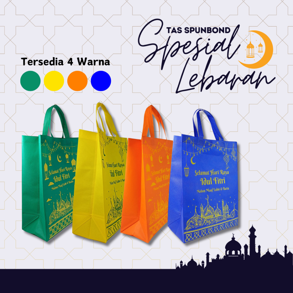 

Tas parsel GOODIE BAG IDUL FITRI PREMIUM bahan tebal spoundbond