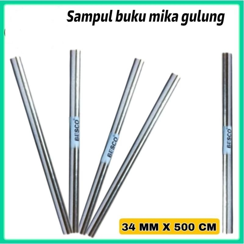 

Sampul buku mika rol 34 cm / sampul gulung plastik