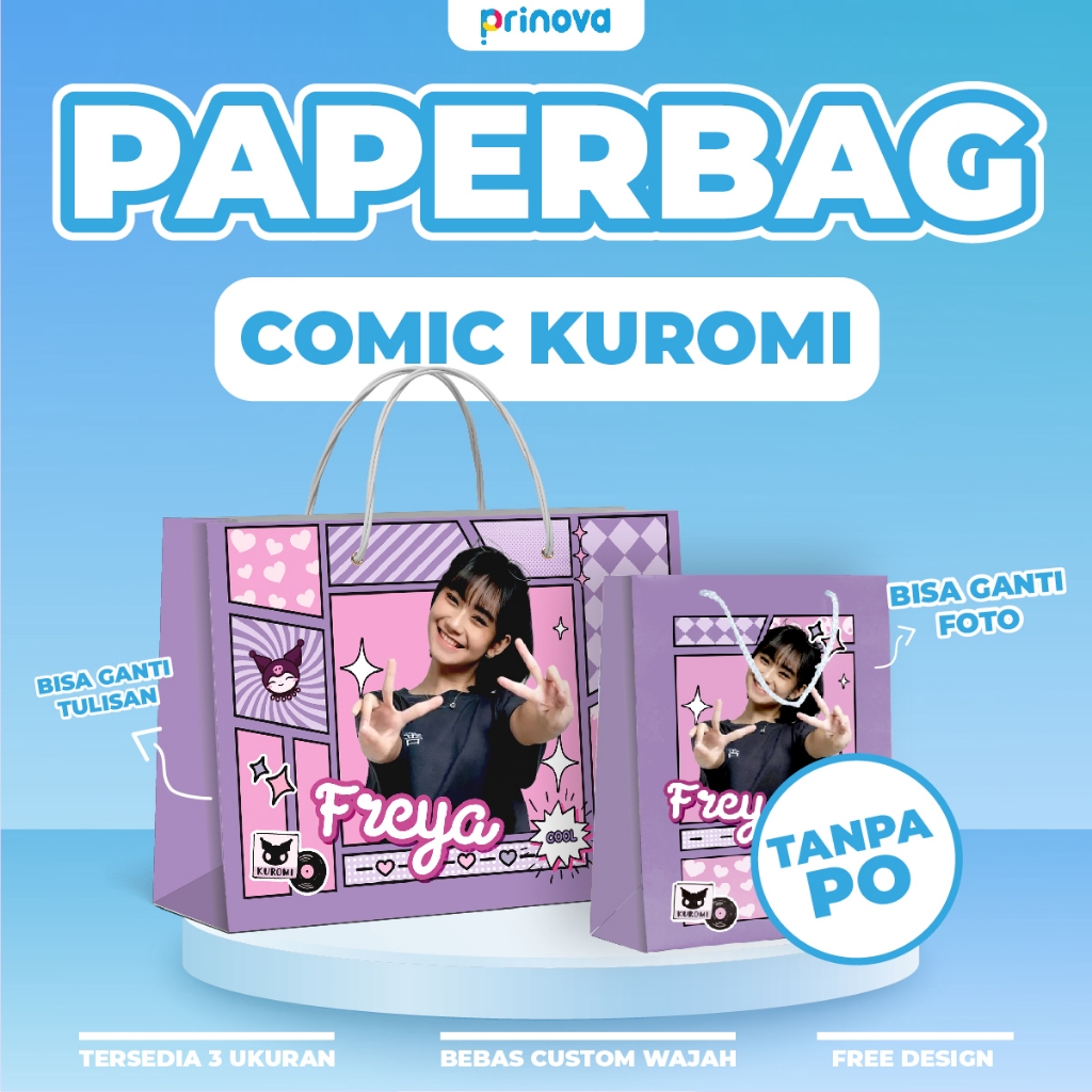 

Paper Bag Kado Custom foto komik