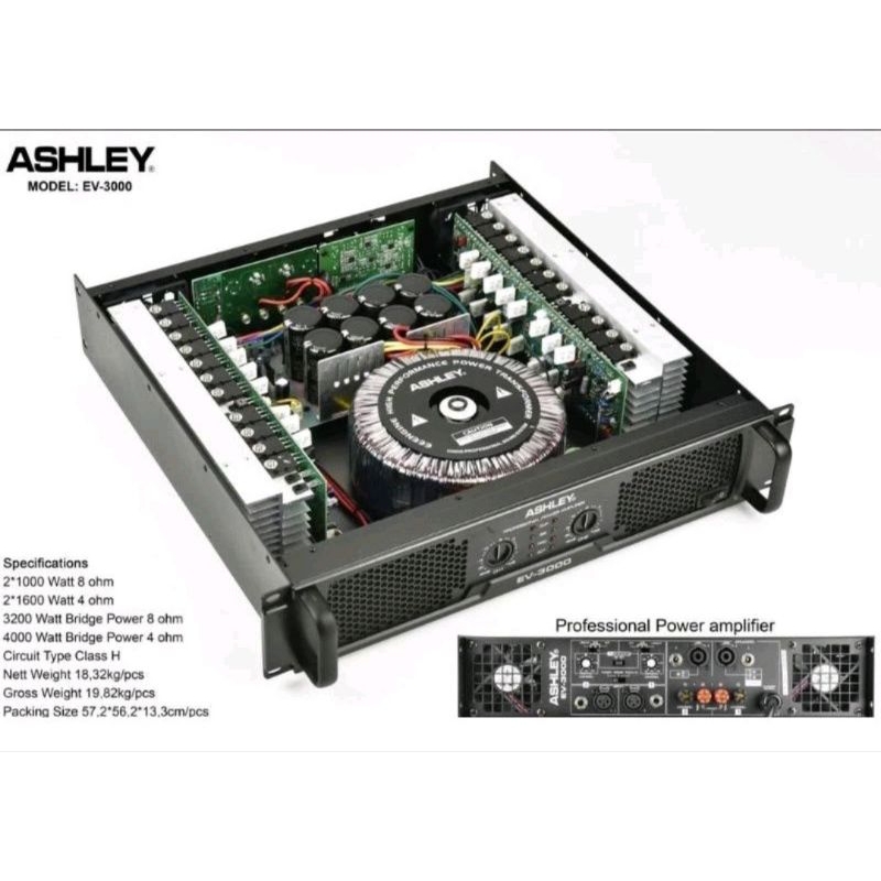 Power amplifier ashley EV-3000 Original