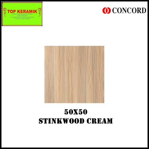 Keramik Concord 50x50 Stinkwood Cream