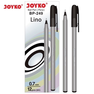 

(1pcs)Ball Pen Pulpen Pena Joyko BP-249 1 Box 12 Pcs Lino 0.7 mm Hitam