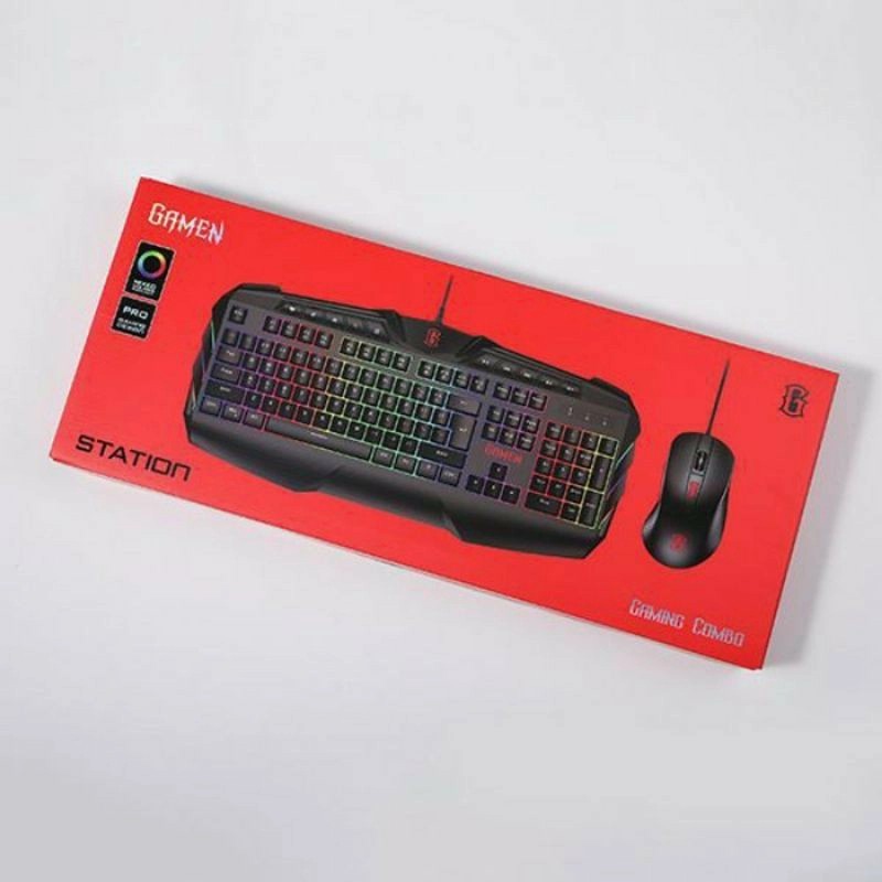 Gamen station keyboard mouse wired gaming