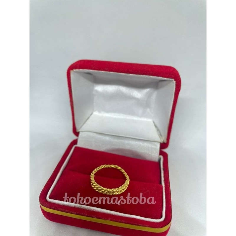 ACC cincin lilit putar/cincin emas wanita/emas LM 24k 99.9%